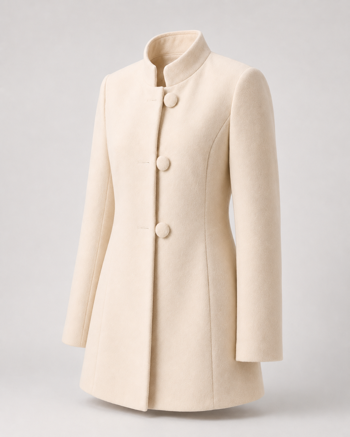 Tailored Wool-Blend Coat