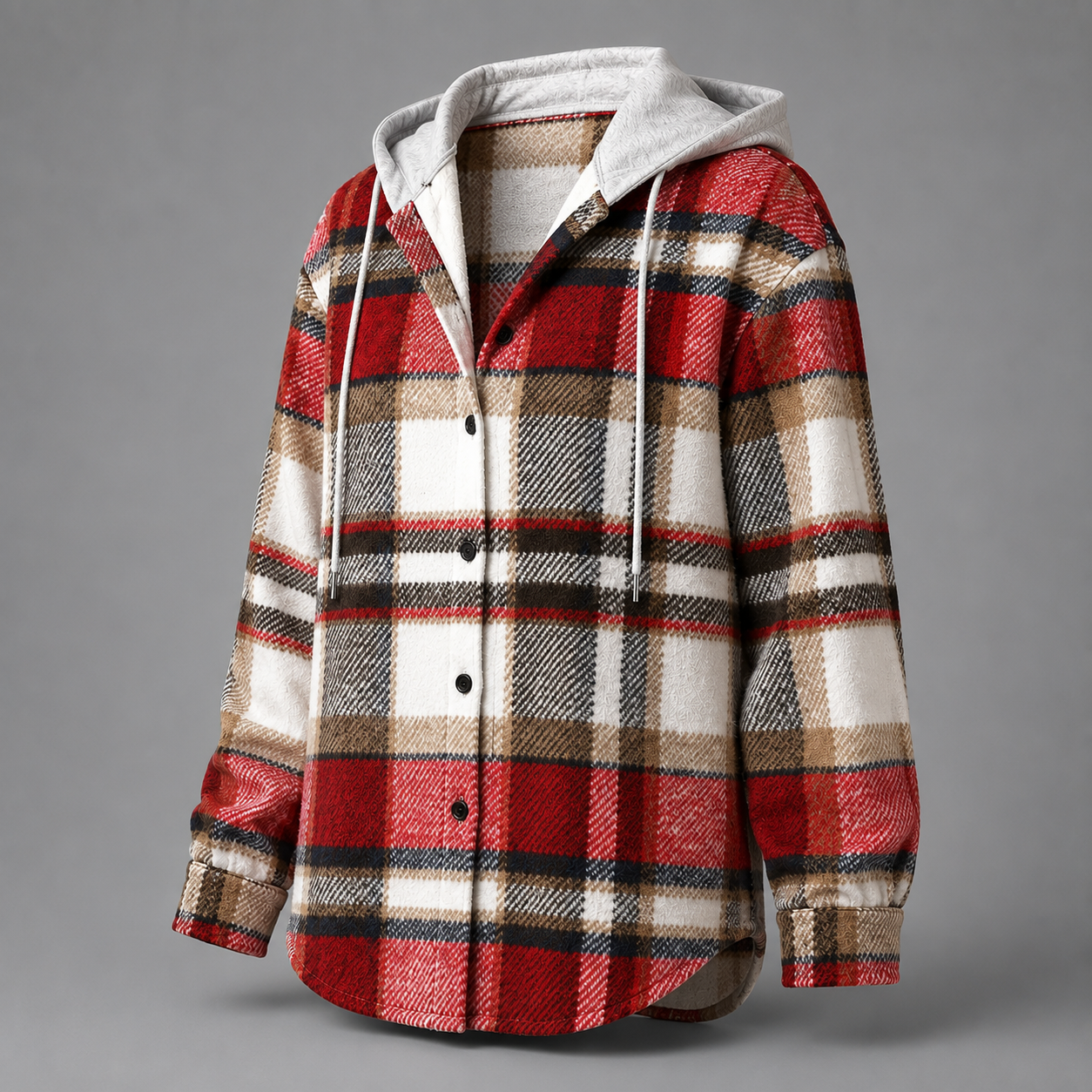 Flannel Hooded Shacket