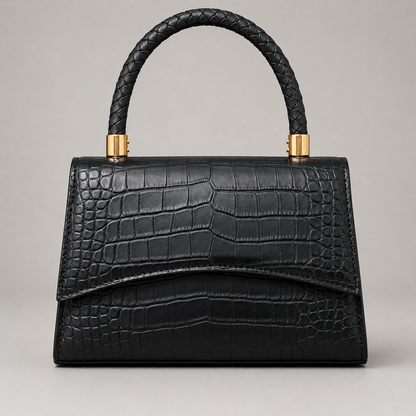 Croc Top-Handle Handbag