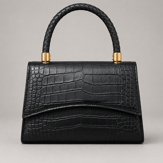 Croc Top-Handle Handbag