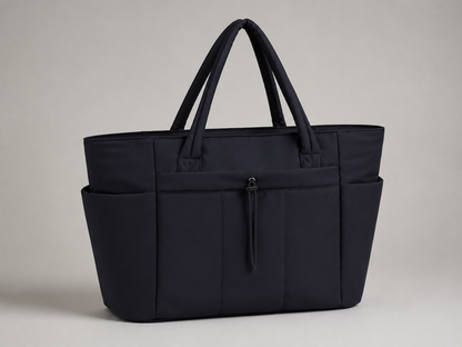 Structured Nylon Travel Tote