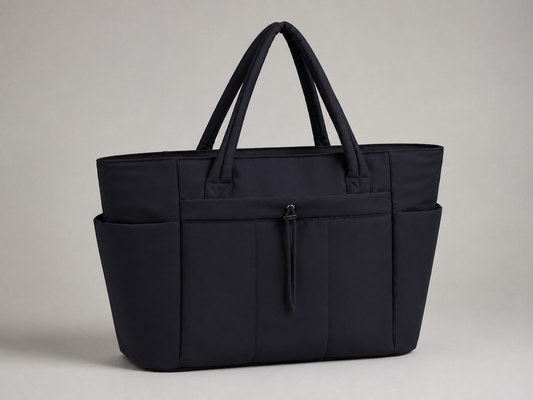 Structured Nylon Travel Tote
