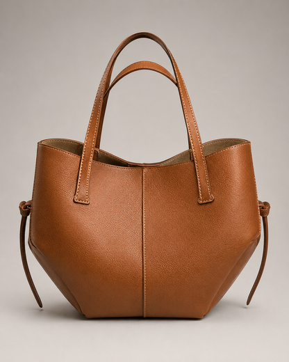 Relaxed Leather Shoulder Tote
