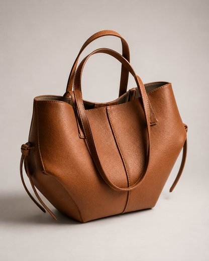 Relaxed Leather Shoulder Tote