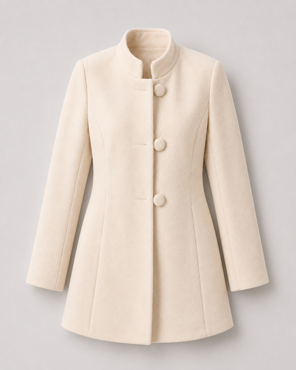 Tailored Wool-Blend Coat