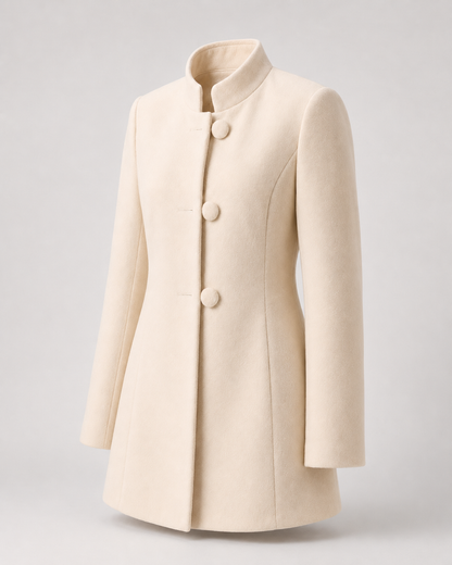 Tailored Wool-Blend Coat