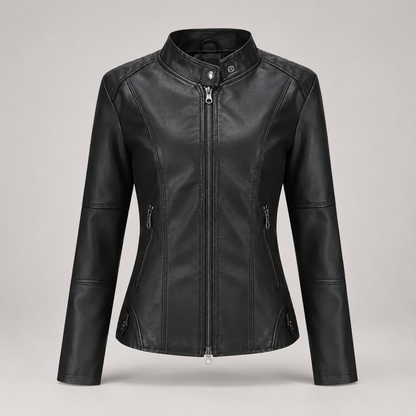 Moto-Style Leather Jacket