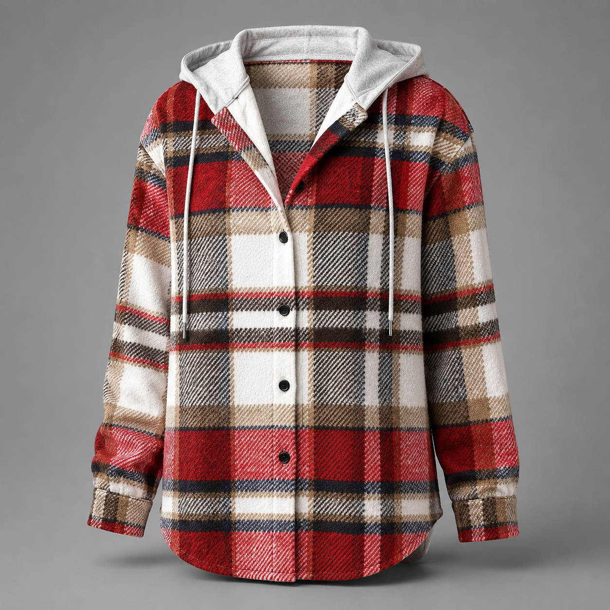 Flannel Hooded Shacket