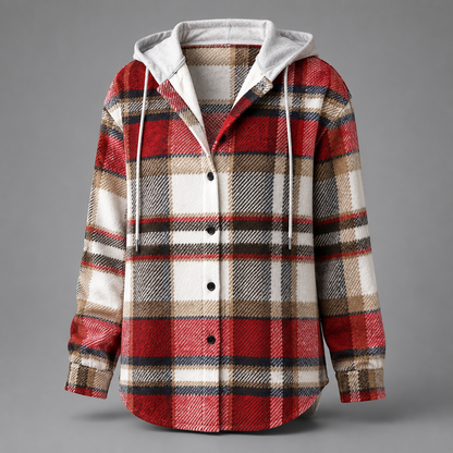 Flannel Hooded Shacket