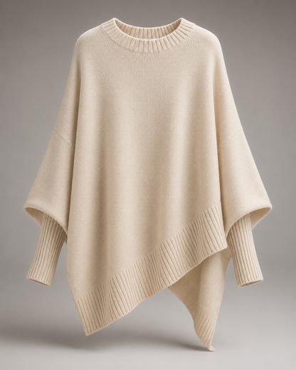 Cozy Knit Poncho Cape