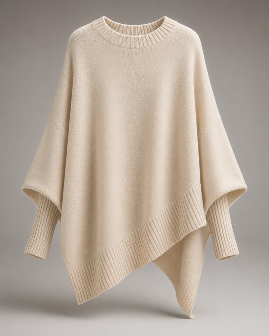 Cozy Knit Poncho Cape