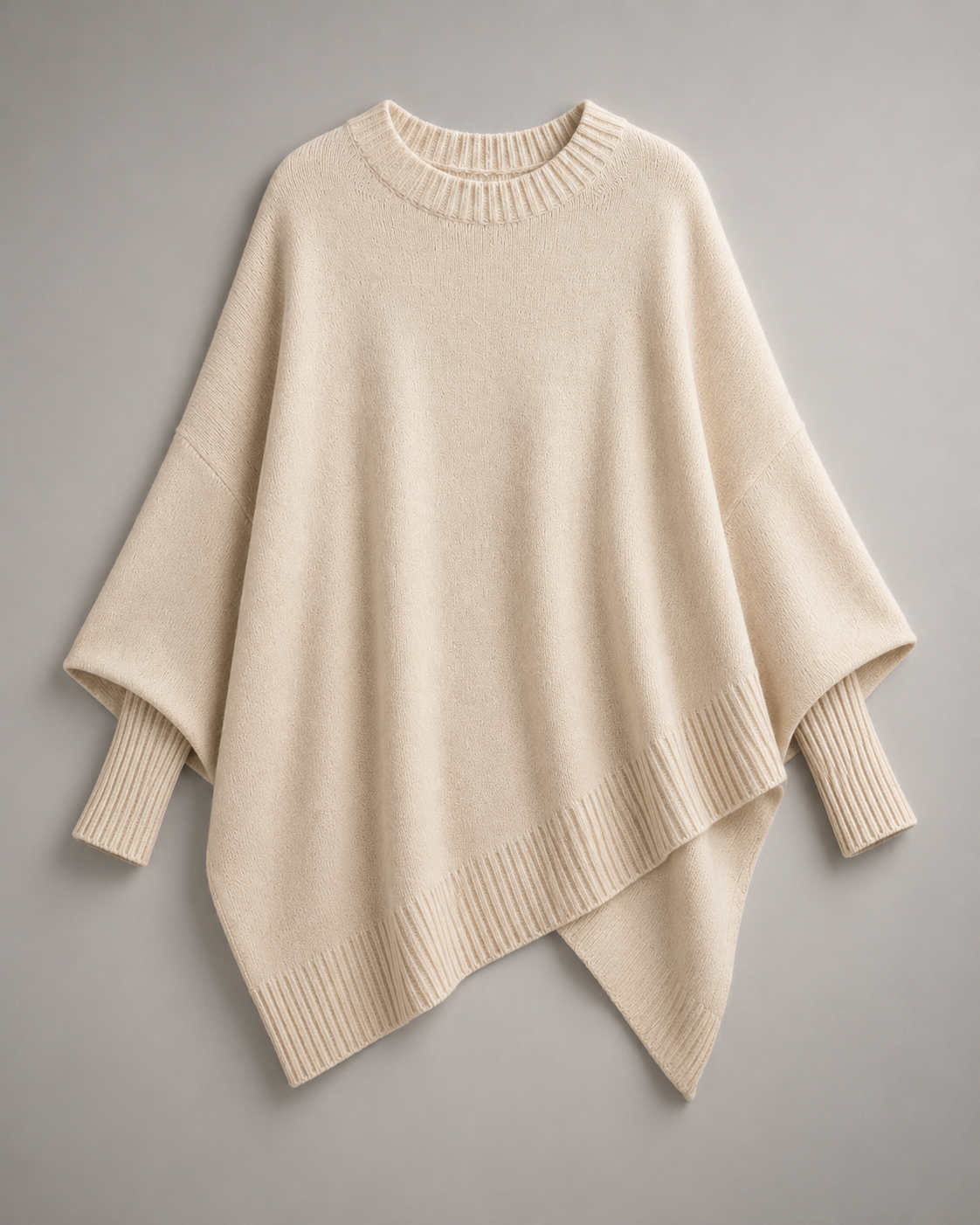 Knit Wrap Poncho Cape