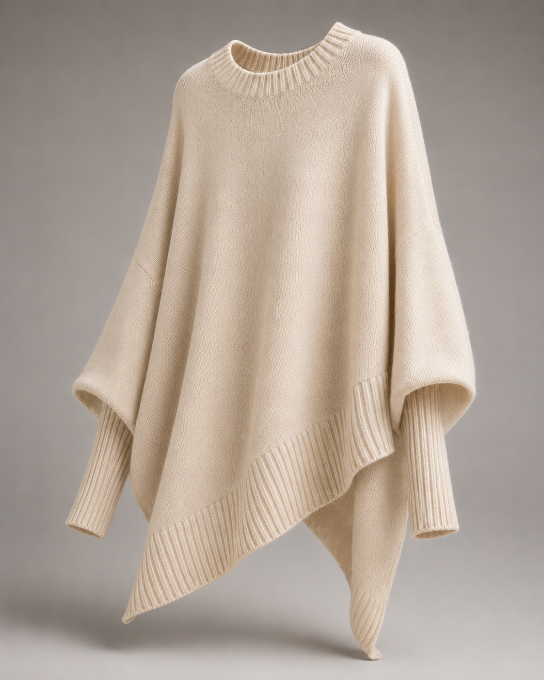 Knit Wrap Poncho Cape