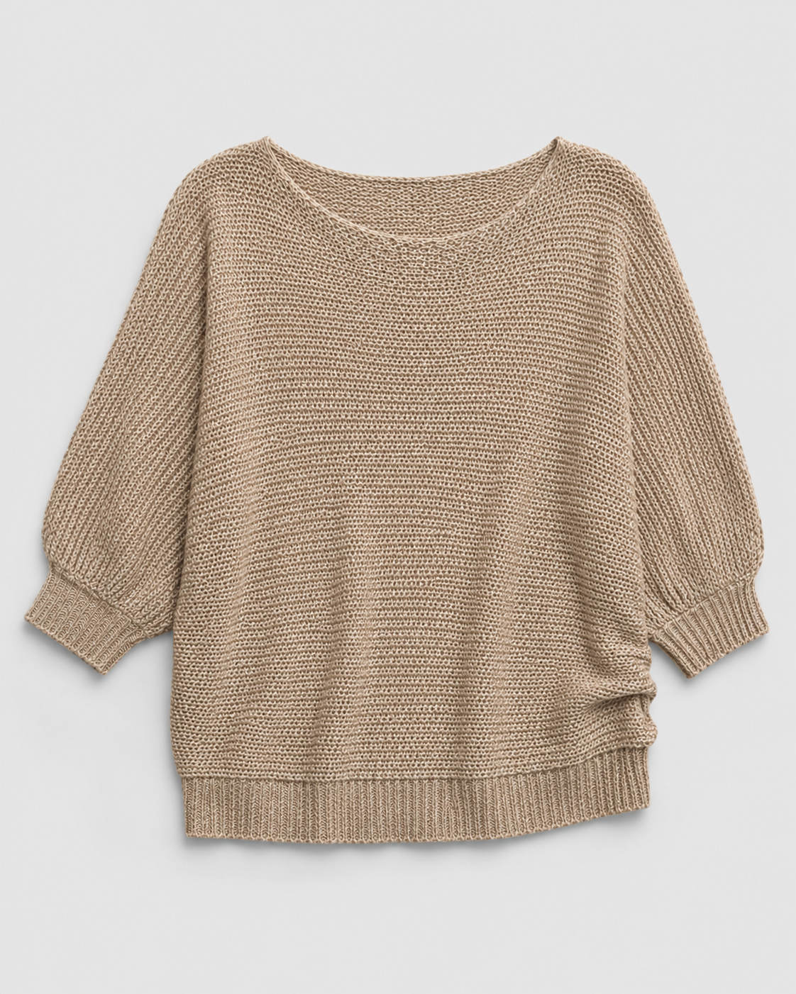 Dolman-Sleeve Knit Sweater
