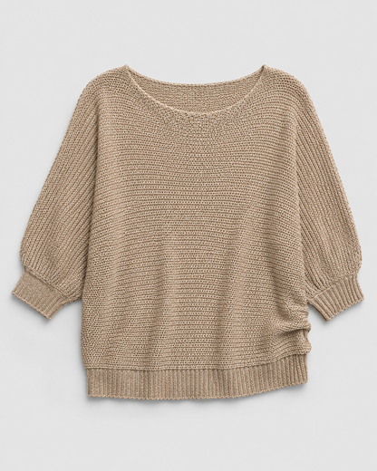 Dolman-Sleeve Knit Sweater