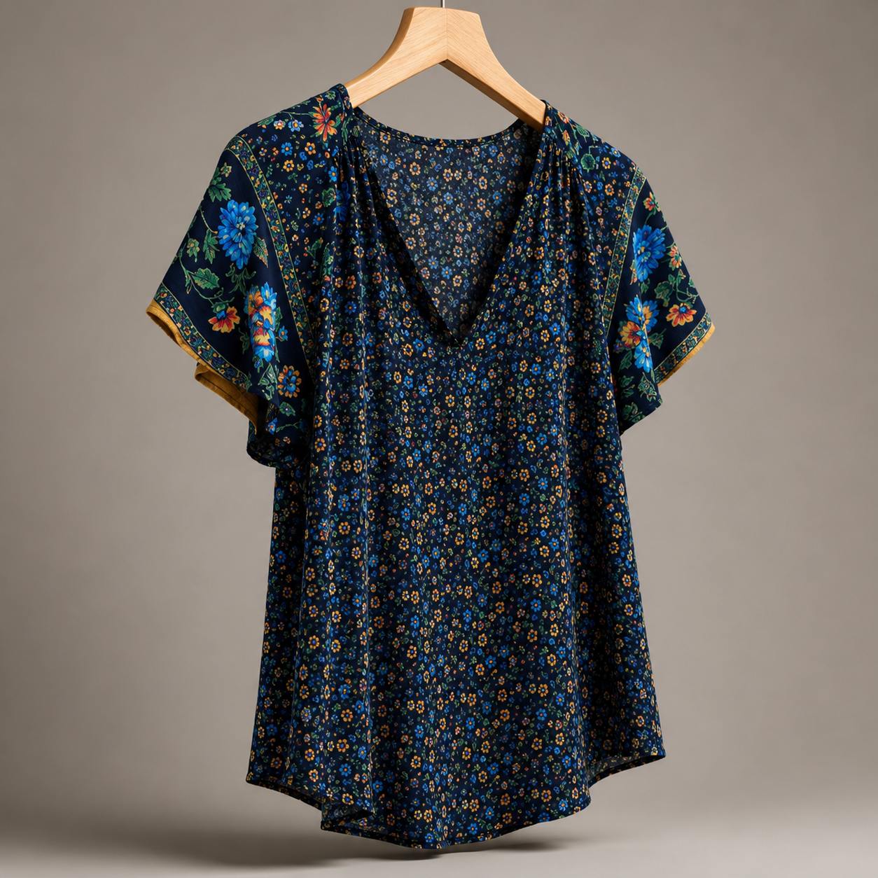 Relaxed Linen Button-Up Blouse - Sage Green
