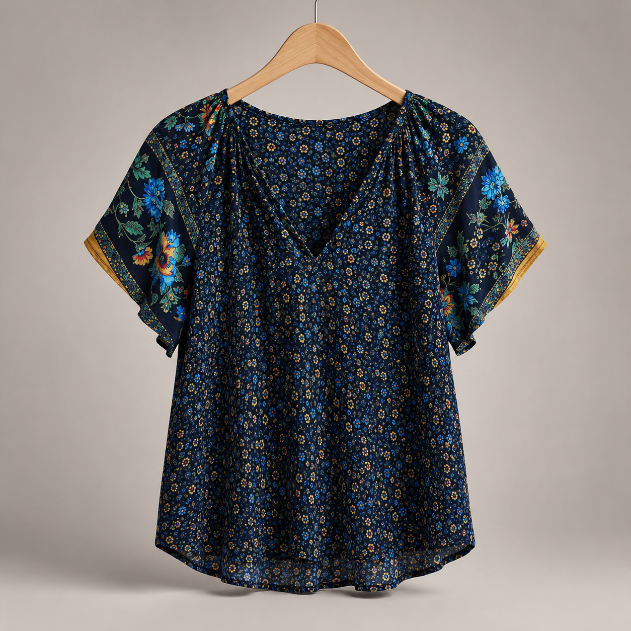 Relaxed Linen Button-Up Blouse - White