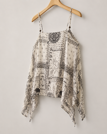 Romantic Puff-Sleeve Square-Neck Blouse - White